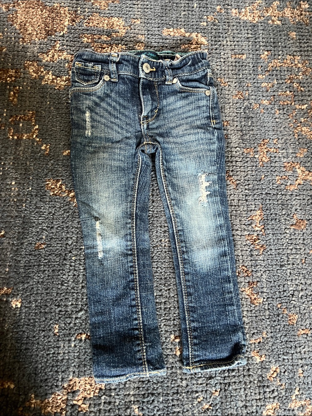 Levi's Dark Blue Kids Ripped Slim Jeans
